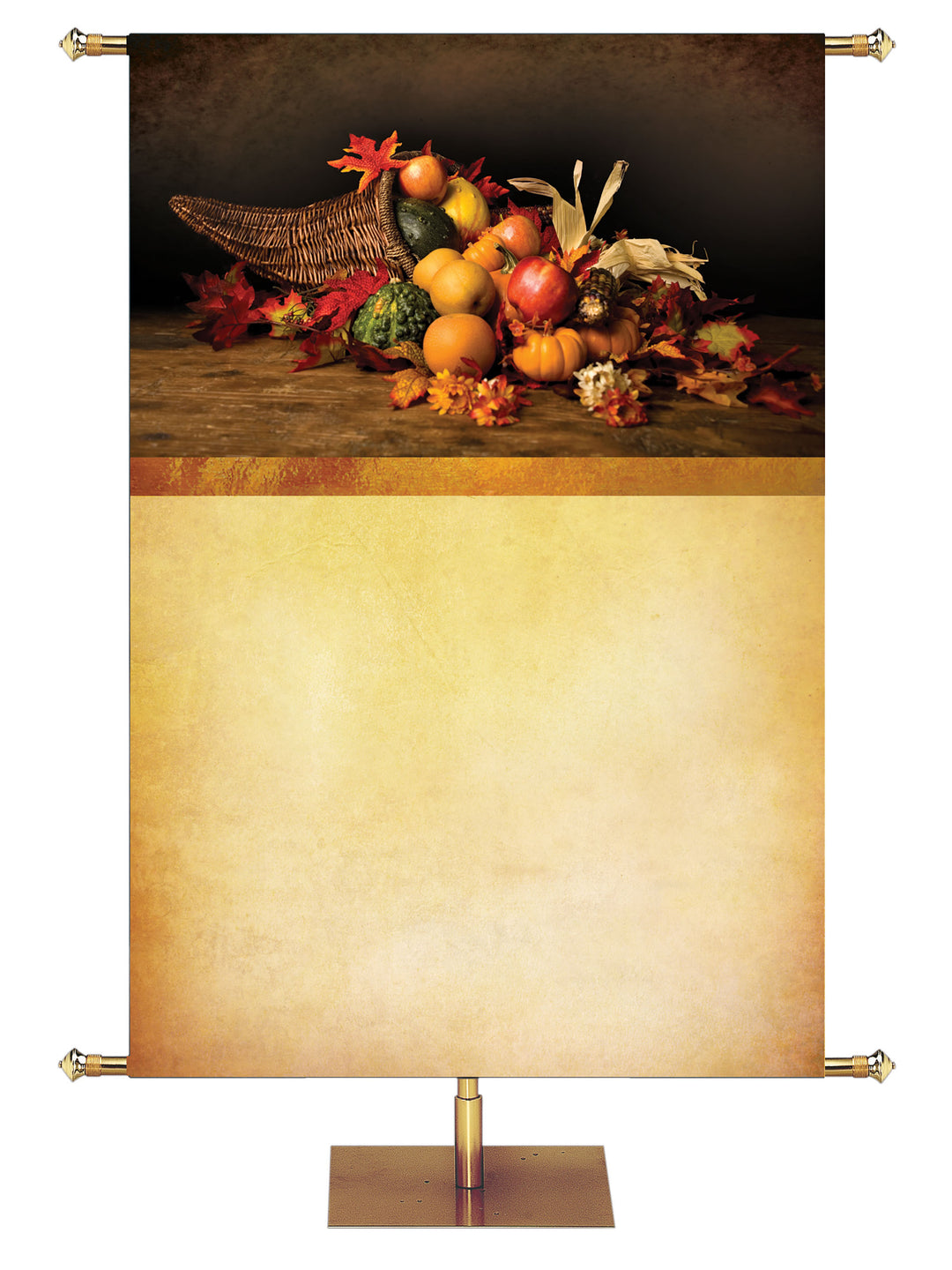 Custom Banner Thanksgiving Foil Almighty King - Custom Fall Banners - PraiseBanners