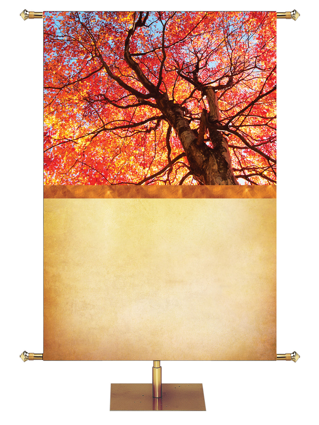 Custom Banner Thanksgiving Foil Thanks be to God - Custom Fall Banners - PraiseBanners