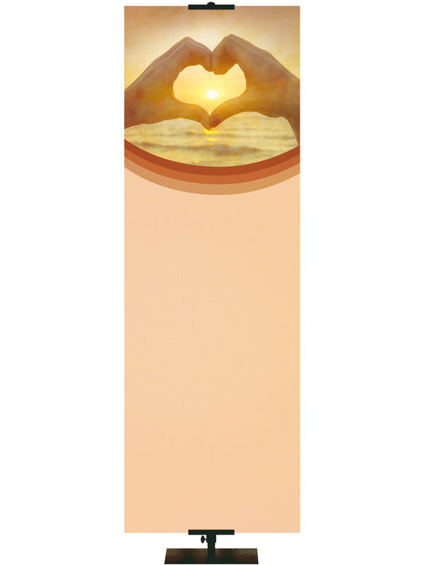 Custom Welcome Banner Heart Hands