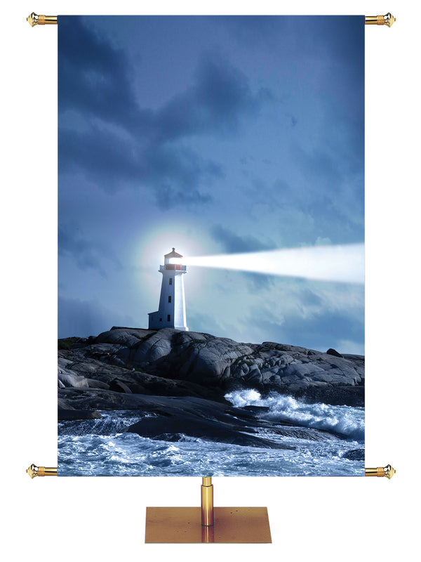 Custom Banner Words of Hope He Alone is My Rock