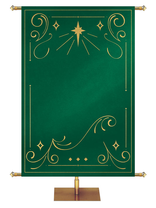 Custom Banner Shimmering Christmas O Come Let Us Adore Him