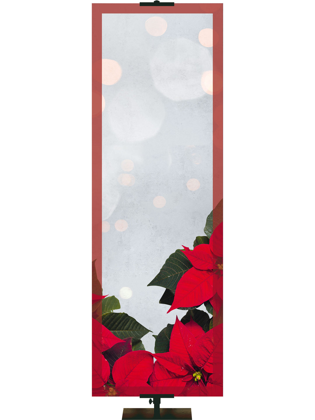 O Tannenbaum Custom Christmas Poinsettia Border Right