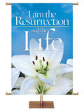 Joyous Easter I Am the Resurrection - Easter Banners - PraiseBanners