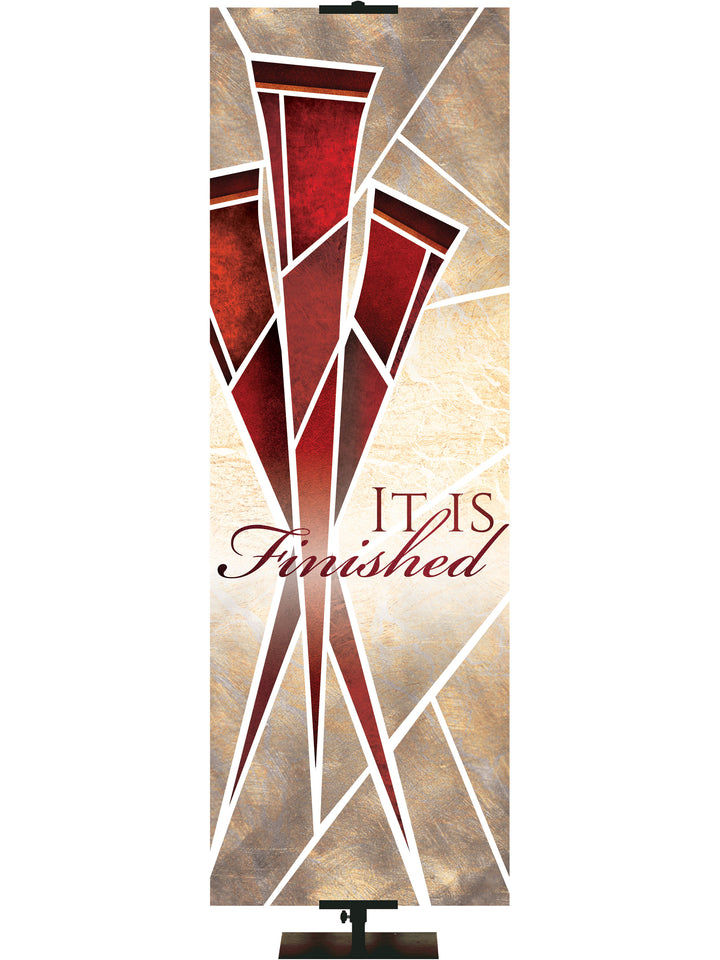Eternal Emblems of Easter It is Finished - Easter Banners - PraiseBanners