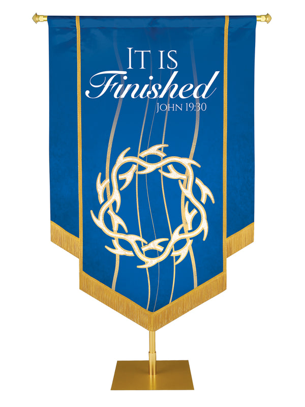 Experiencing God Crown of Thorns, It Is Finished Embellished Banner