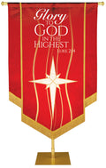 Experiencing God Star, Glory to God Embellished Banner - Handcrafted Banners - PraiseBanners