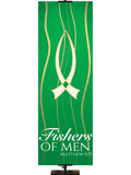 Experiencing God Symbols and Phrases Fish, Fishers of Men - Liturgical Banners - PraiseBanners