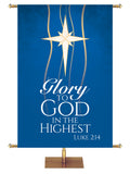 Experiencing God Symbols and Phrases Star, Glory to God - Liturgical Banners - PraiseBanners