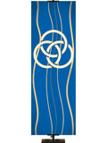 Custom Banner Experiencing God Symbols Trinity - Custom Liturgical Banners - PraiseBanners