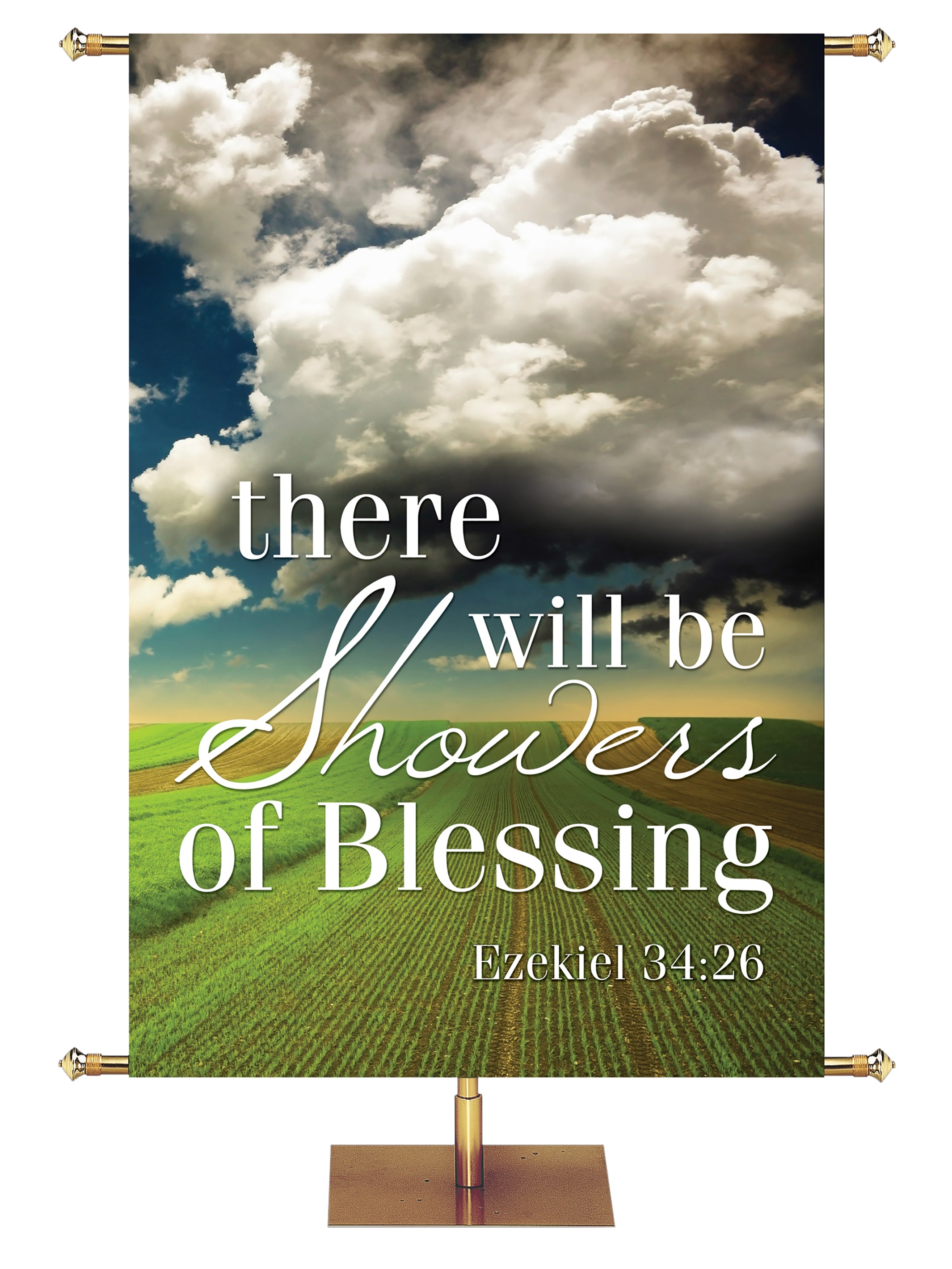 Showers of Blessings Church Banner PraiseBanners™