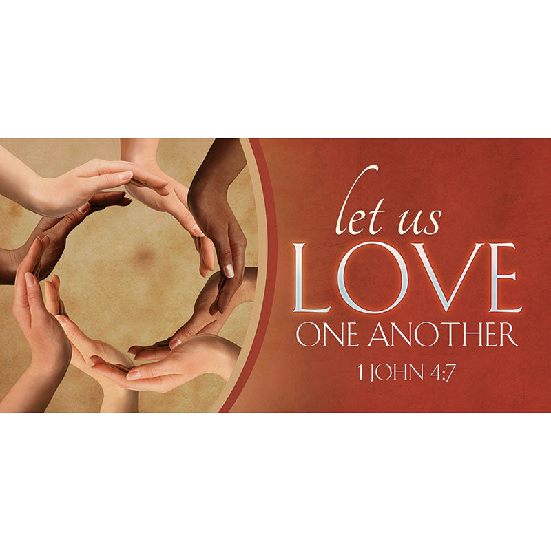 Expressions of Love Horizontal Banner Let Us Love - Year Round Banners - PraiseBanners