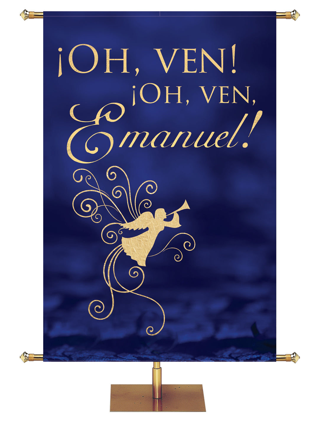 O Come, O Come Emmanuel Spanish Advent Foil Banner