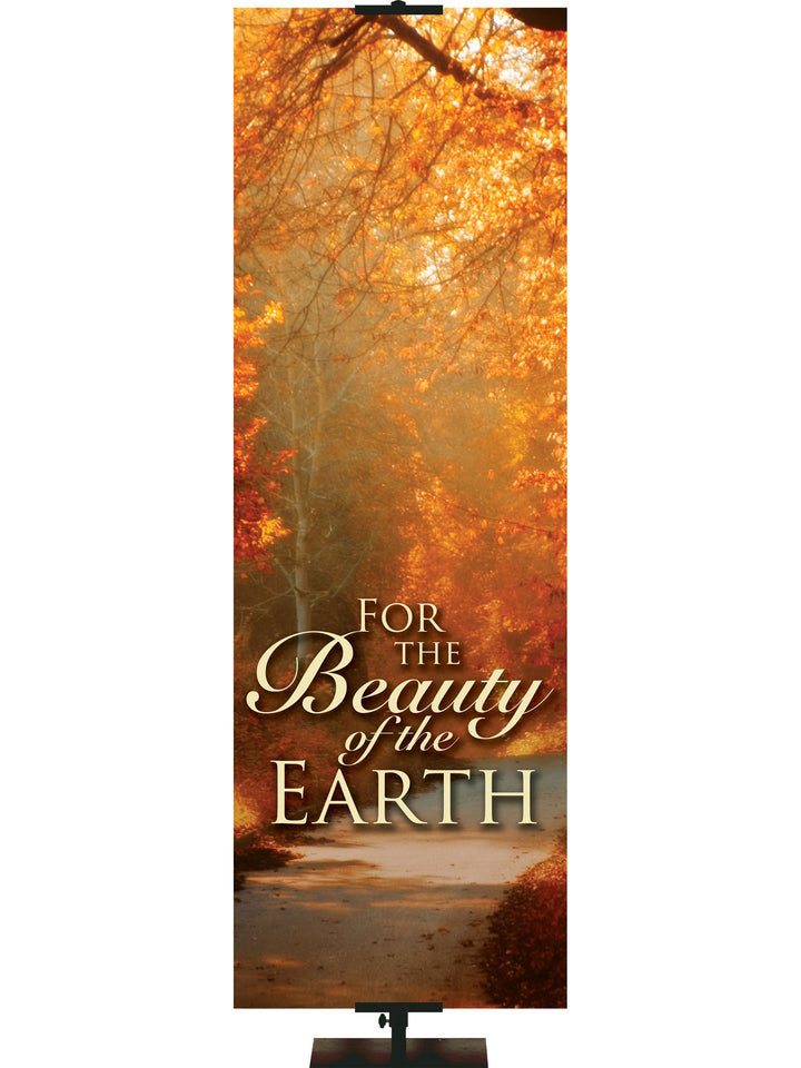 Expressions of Gratitude Background Style A For the Beauty of the Earth - Fall Banners - PraiseBanners