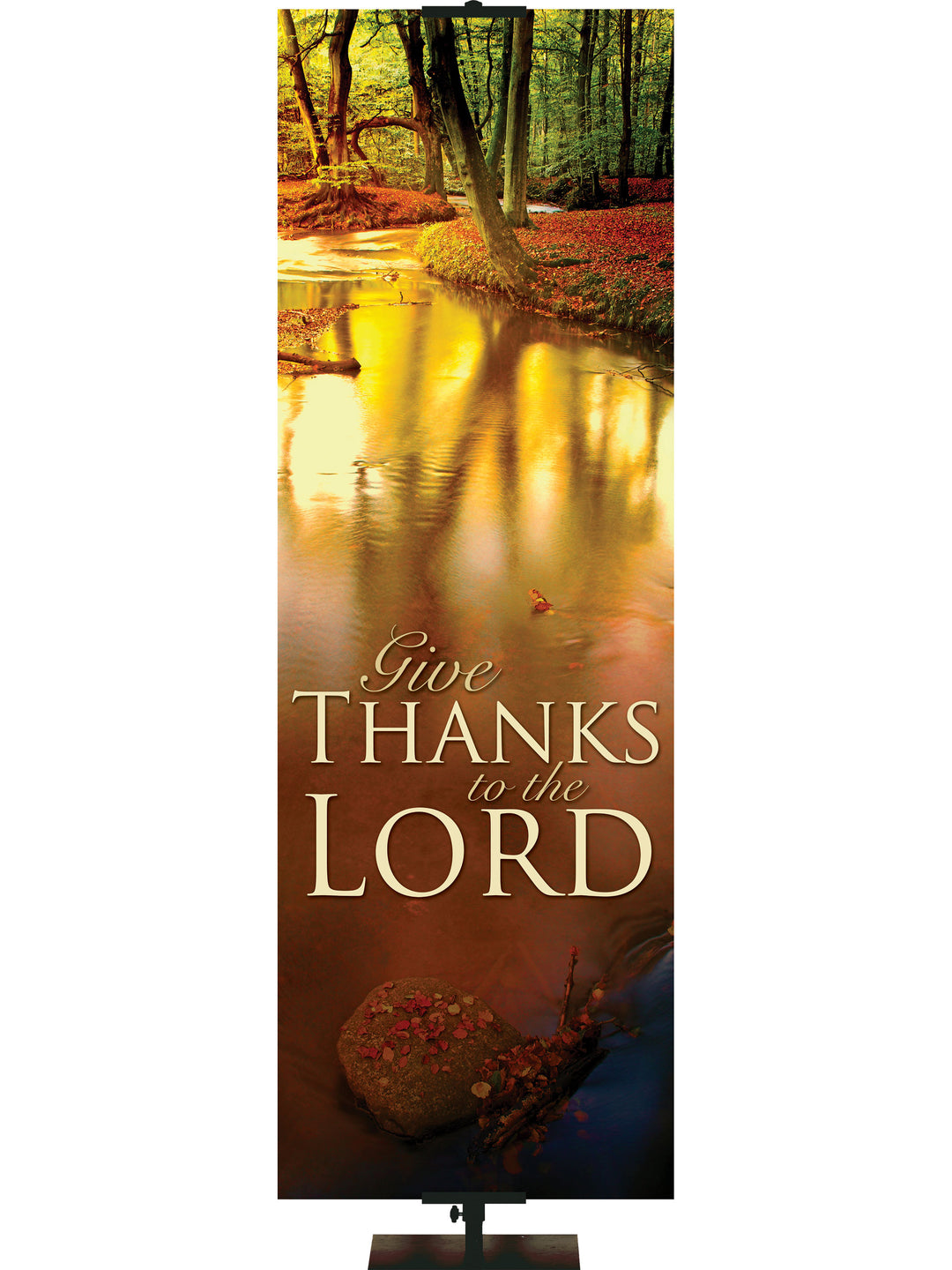 Expressions of Gratitude Background Style D Give Thanks to the Lord - Fall Banners - PraiseBanners