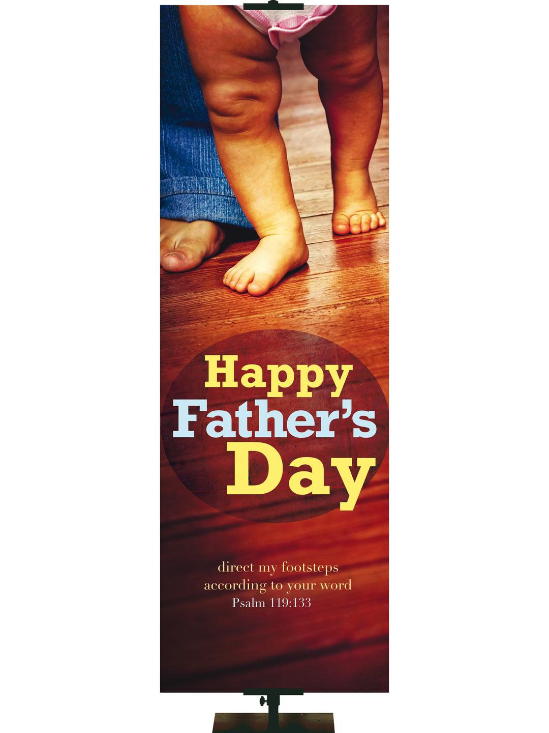 Footsteps Photo Father's Day Banner