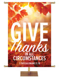 Golden Harvest Give Thanks - Fall Banners - PraiseBanners