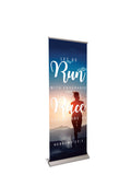 Retractable Banner with Stand Inspiration in Christ Let Us Run with Endurance - Year Round Banners - PraiseBanners
