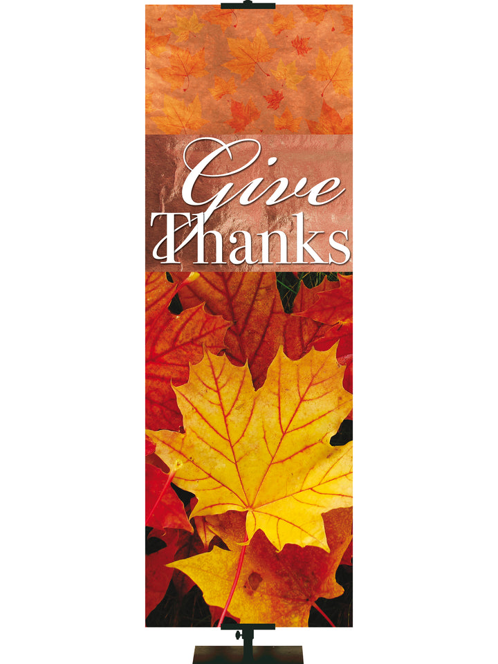 Joy of Gratitude Give Thanks - Fall Banners - PraiseBanners