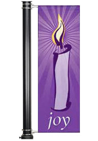 Light Pole Banner Joy - Light Pole Banners - PraiseBanners