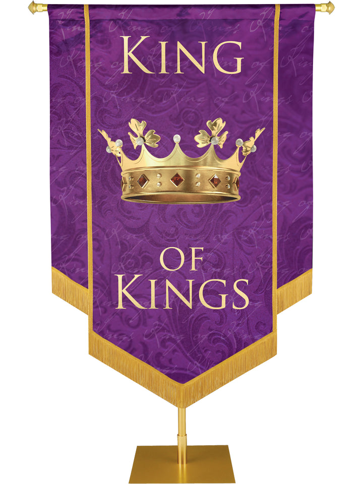 King of Kings Embellished Names of Christ Handmade Banner