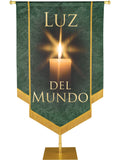Luz Del Mundo Embellished Banner - Handcrafted Banners - PraiseBanners