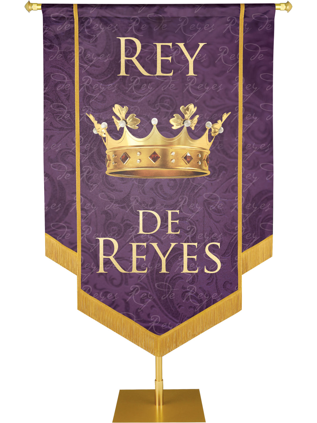 Rey De Reyes Embellished Banner - Handcrafted Banners - PraiseBanners