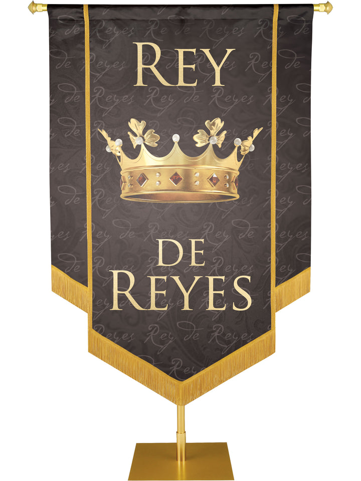 Rey De Reyes Embellished Banner - Handcrafted Banners - PraiseBanners