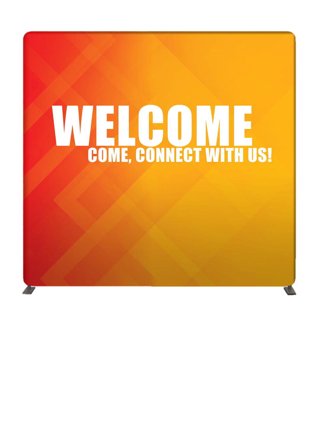 Orange Gradient Design Welcome 8' Tube Display Backdrop