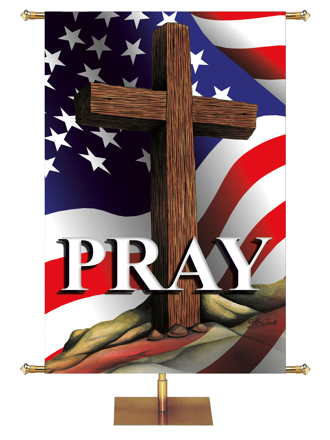 Patriotic Pray - Patriotic Banners - PraiseBanners