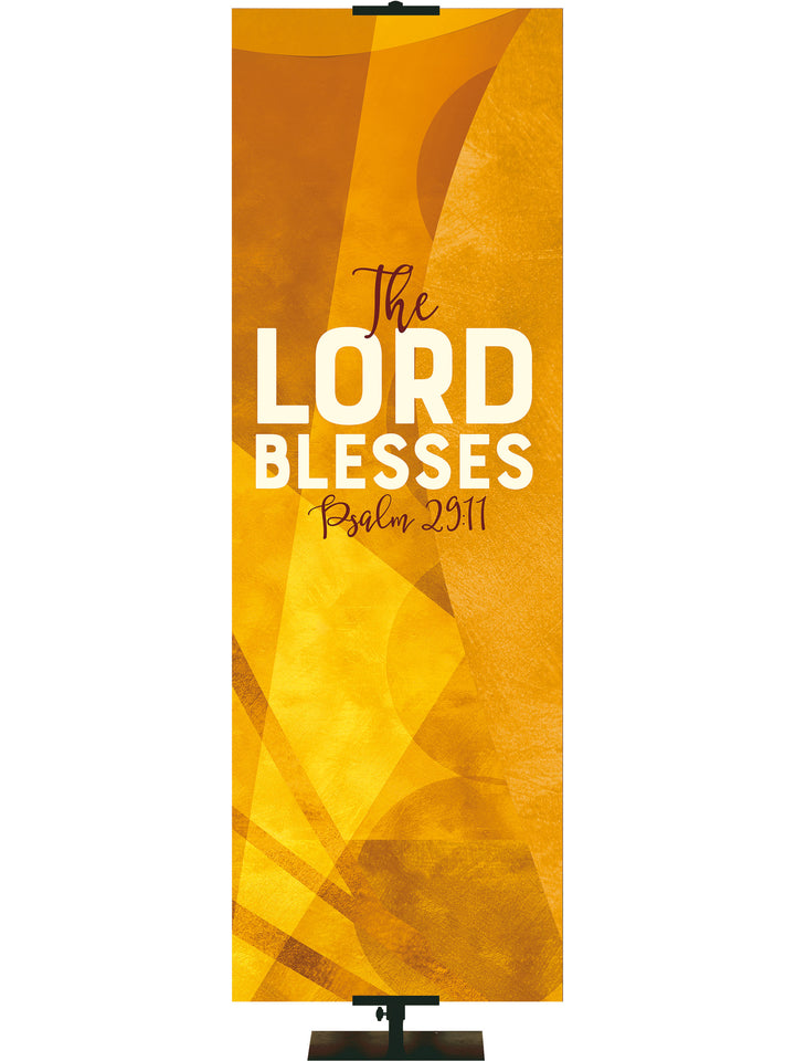 Promises of God The Lord Blesses Psalm 29:11 available in vibrant Green, Purple, Teal or Yellow