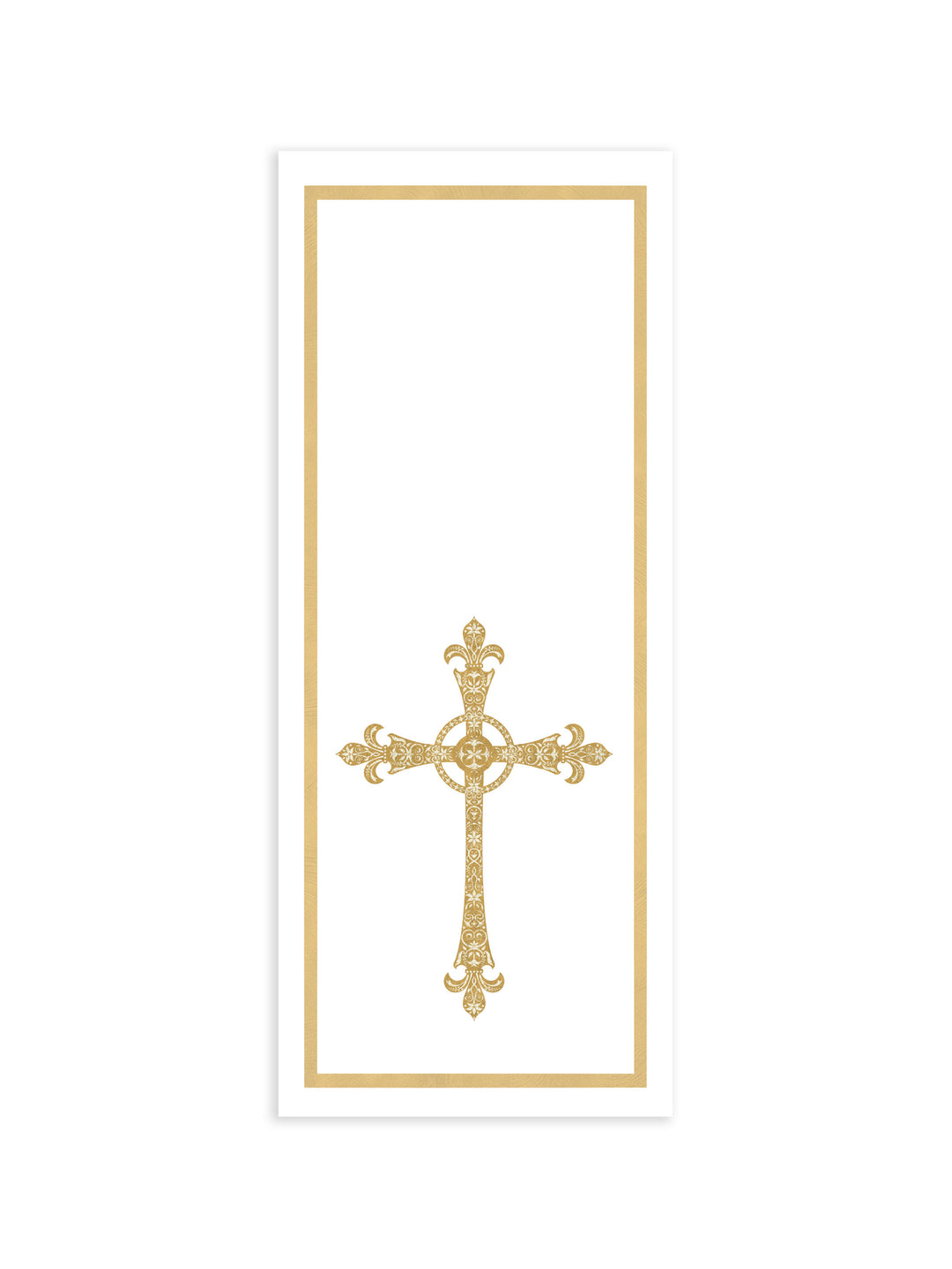 Golden Cross Pulpit Scarf - Paraments - PraiseBanners