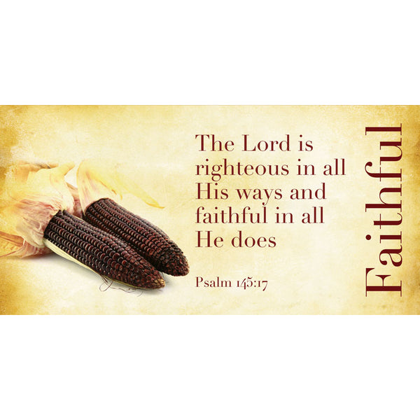Rustic Autumn Horizontal Banner Faithful