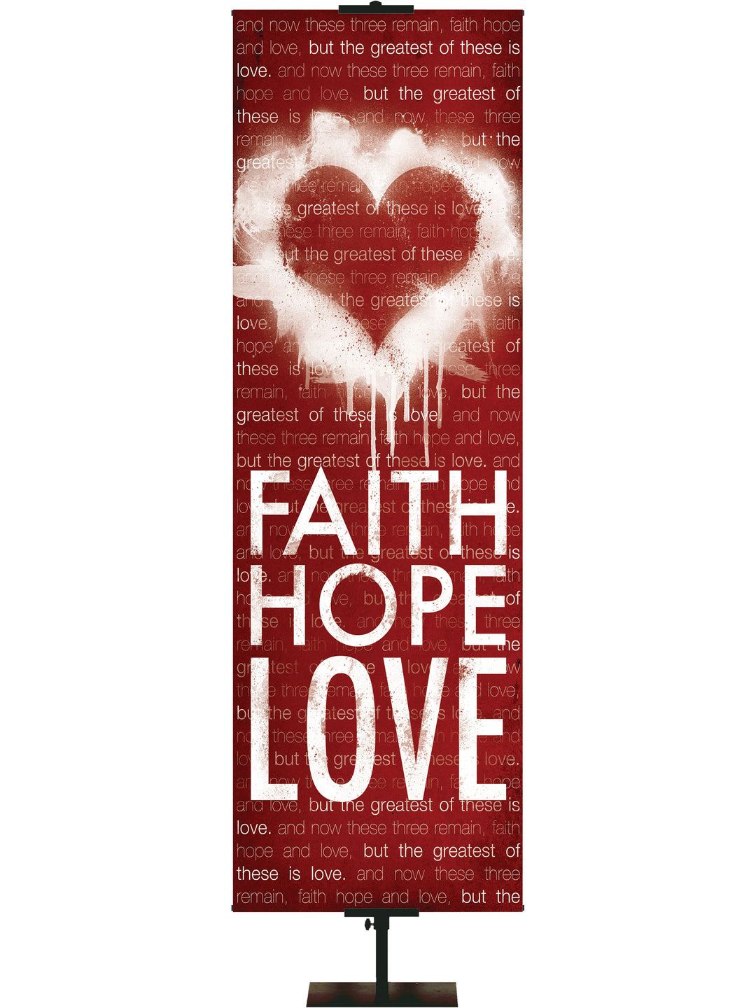 Graffiti Design Faith, Hope, Love. 2 Corinthians 5:17.