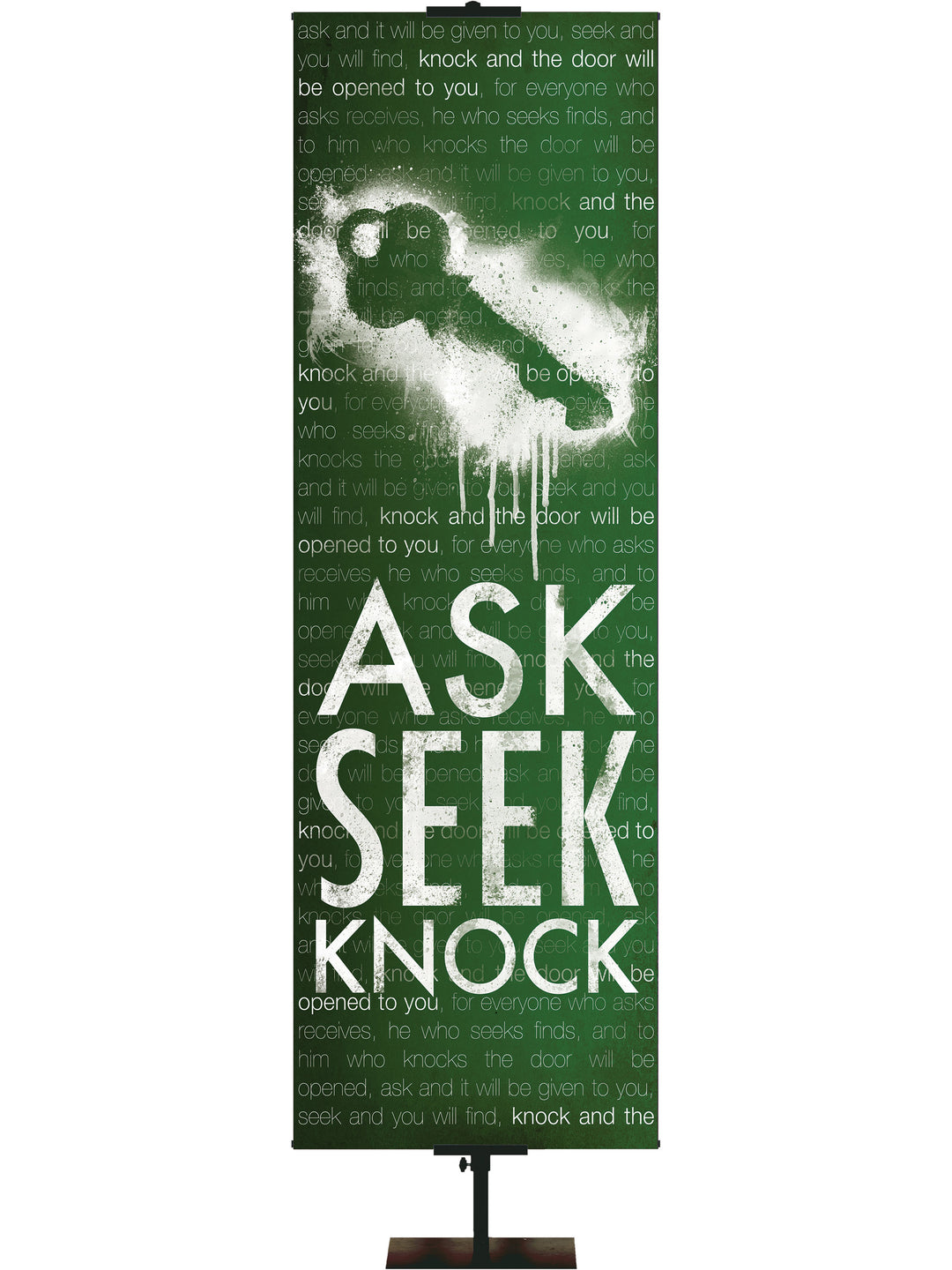 Graffiti Design Ask, Seek, Knock. Psalms 150:6.