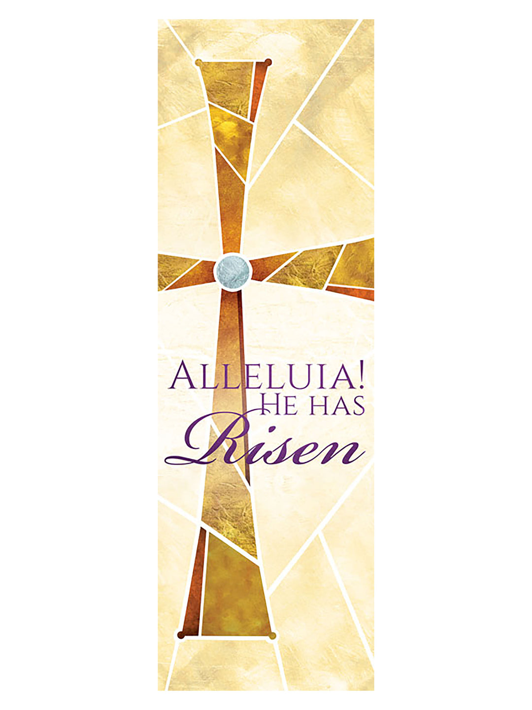 Scripture Wall Hanging Alleluia He Has Risen Eternal Emblems of Easter - Home Worship - PraiseBanners