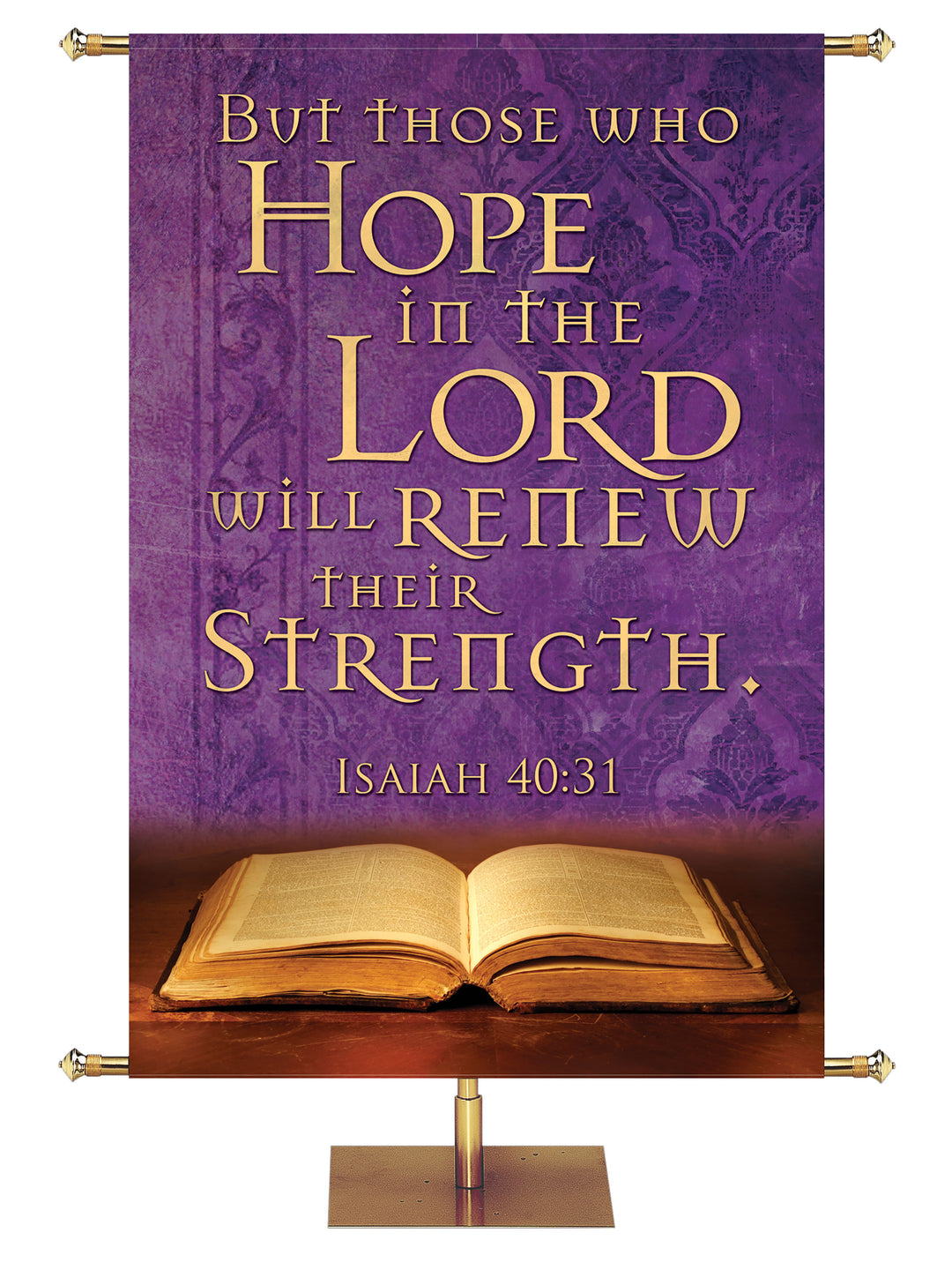 Hope in the Lord Scriptures for Life Banner in 6 Color Options