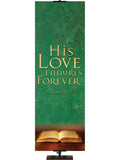 Scriptures For Life His Love Endures Forever - Year Round Banners - PraiseBanners