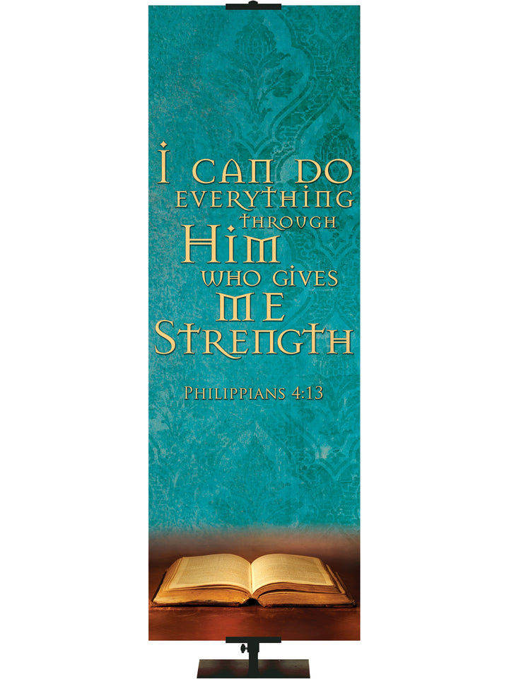 Scriptures For Life I Can Do All Things - Year Round Banners - PraiseBanners