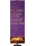 Scriptures For Life God Works for the Good - Year Round Banners - PraiseBanners
