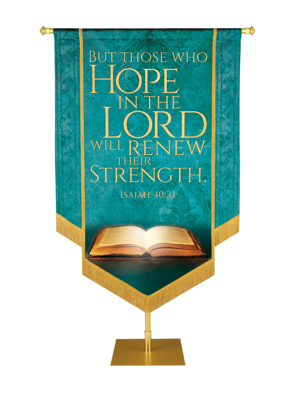 Holy Scriptures Hope in the Lord Embellished Banner