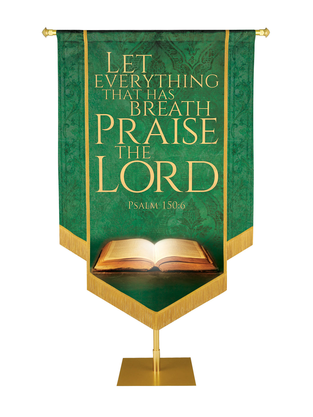 Holy Scriptures Praise the Lord Embellished Banner - Handcrafted Banners - PraiseBanners
