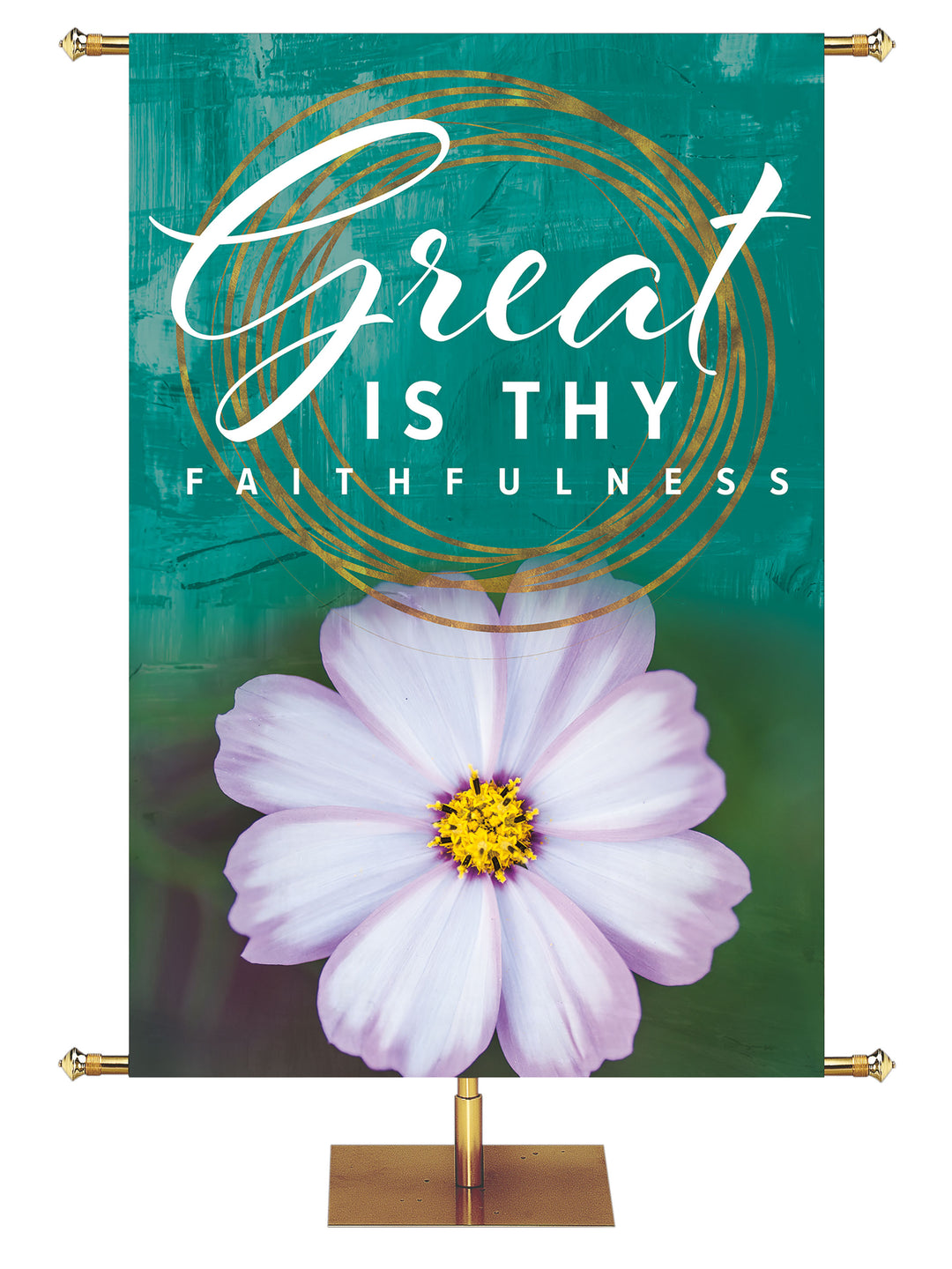 Spring Awakenings Great is Thy Faithfulness Banner - Easter Banners - PraiseBanners