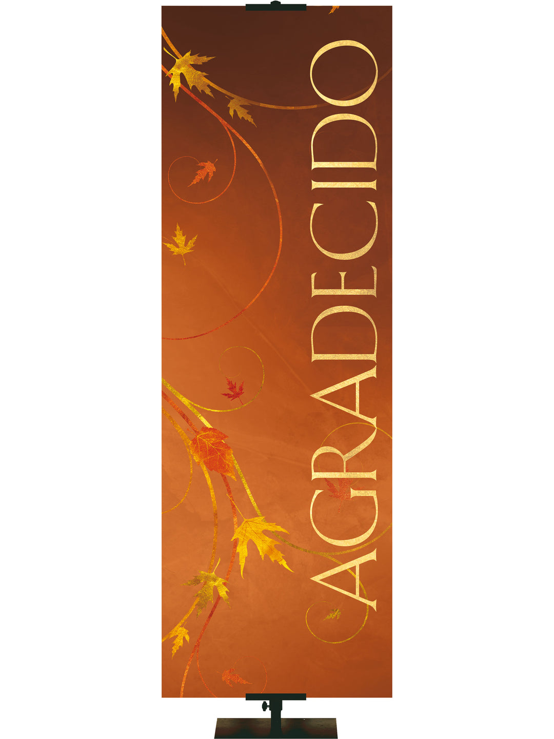 Spanish Autumn Foil Thankful - Fall Banners - PraiseBanners