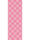 Pink Plaid Vinyl Floor Runner