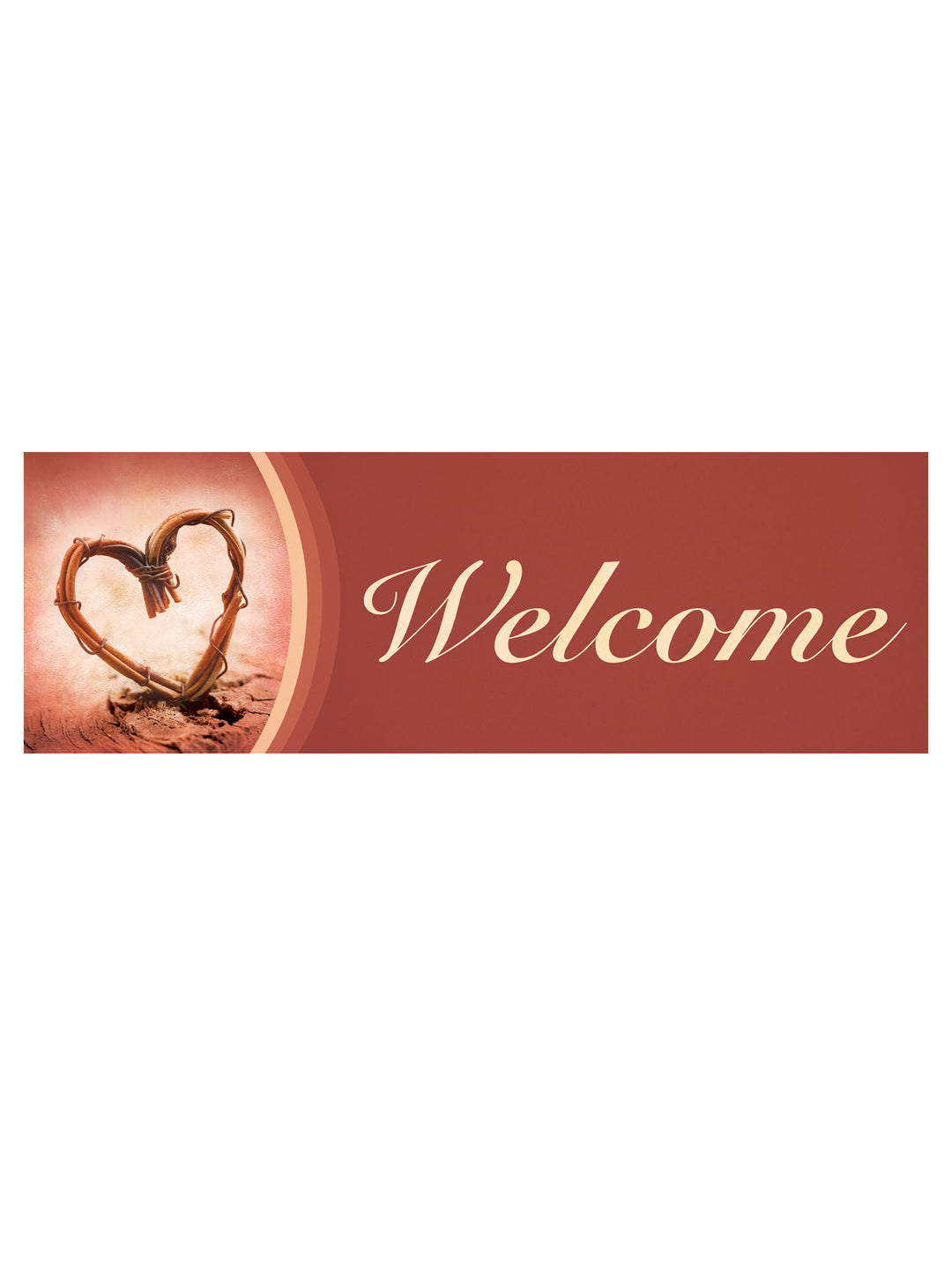 Stock Welcome Banner Heart
