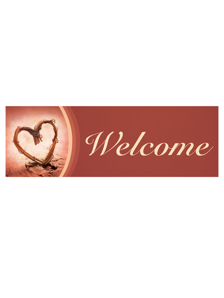 Stock Welcome Banner Heart