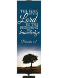 Words of Wisdom Beginning of Knowledge - Year Round Banners - PraiseBanners