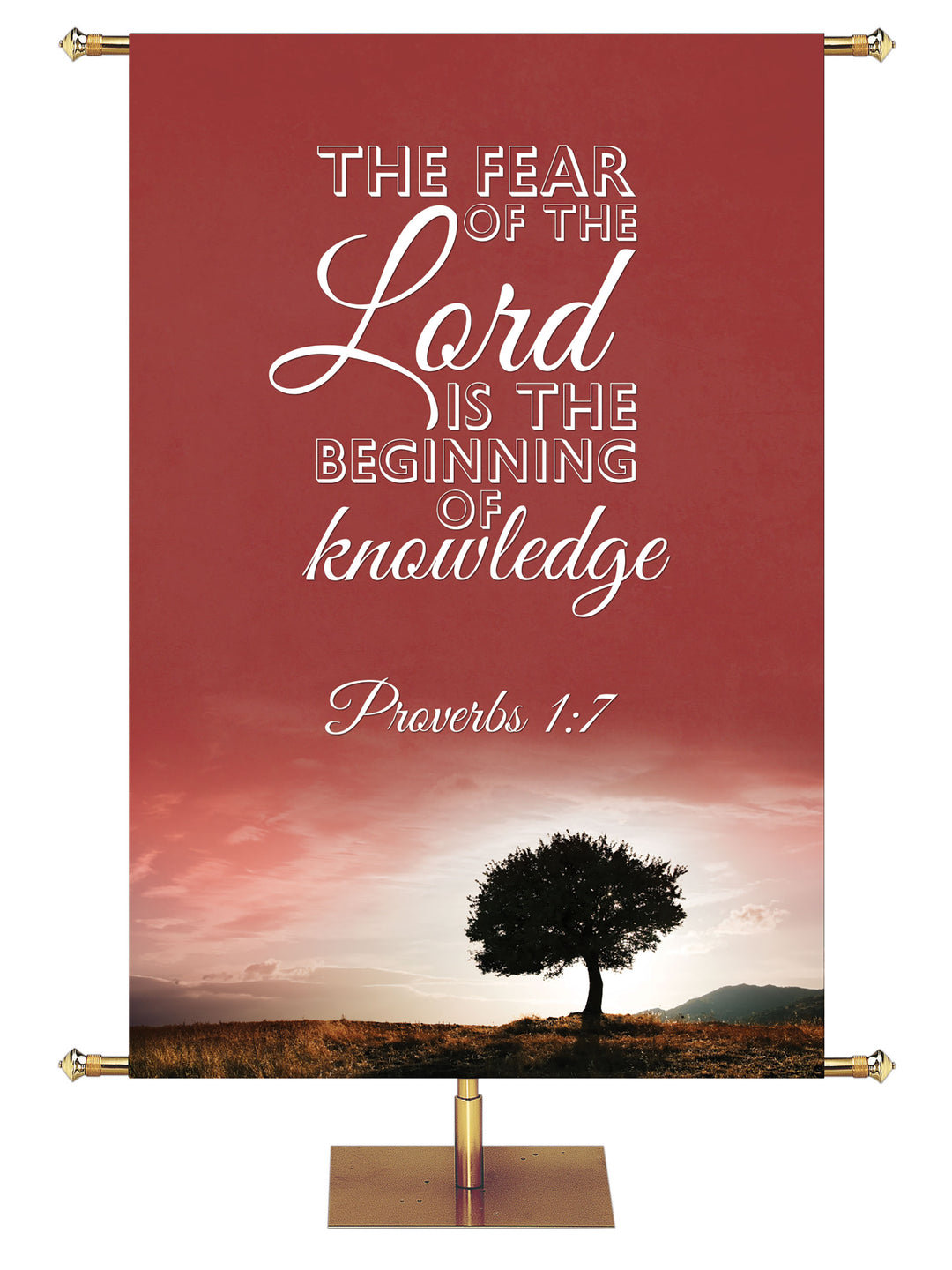 Words of Wisdom Beginning of Knowledge - Year Round Banners - PraiseBanners