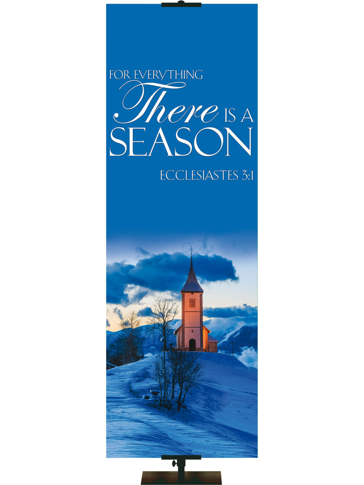 Portraits of Sacred Winter There is A Season E - Christmas Banners - PraiseBanners
