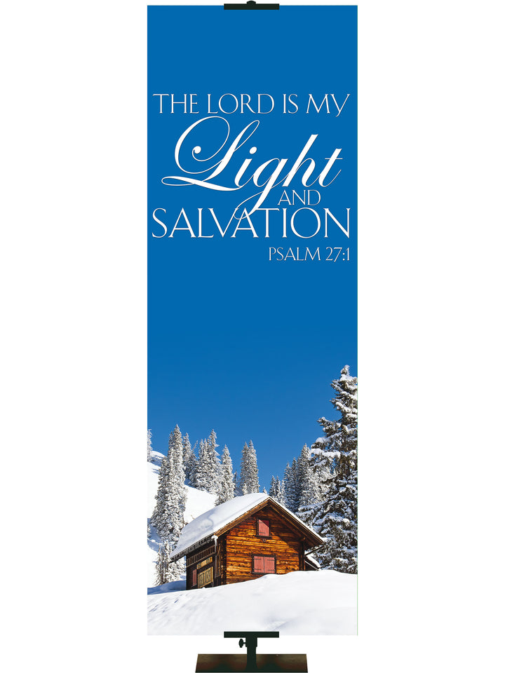 Portraits of Sacred Winter The Lord is My Light H - Christmas Banners - PraiseBanners
